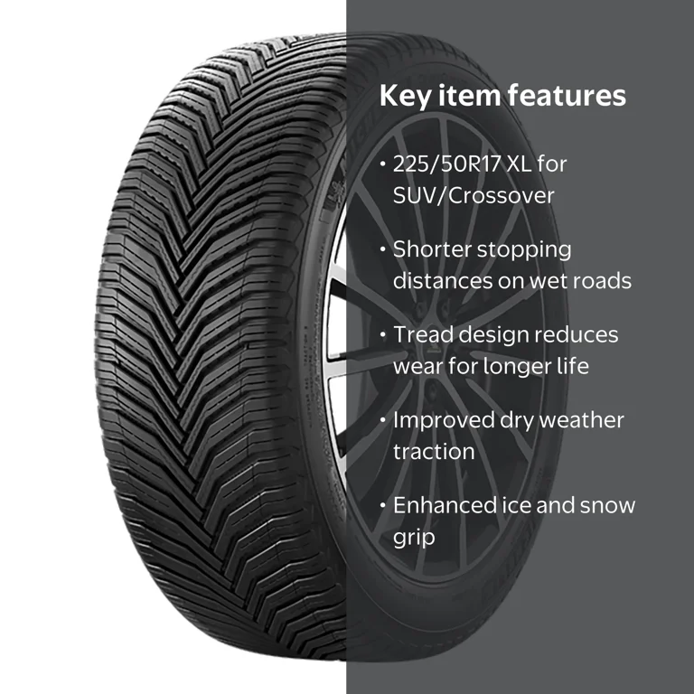 Michelin, All Weather Tire, 225/50R17 98V XL, SUV/Crossover