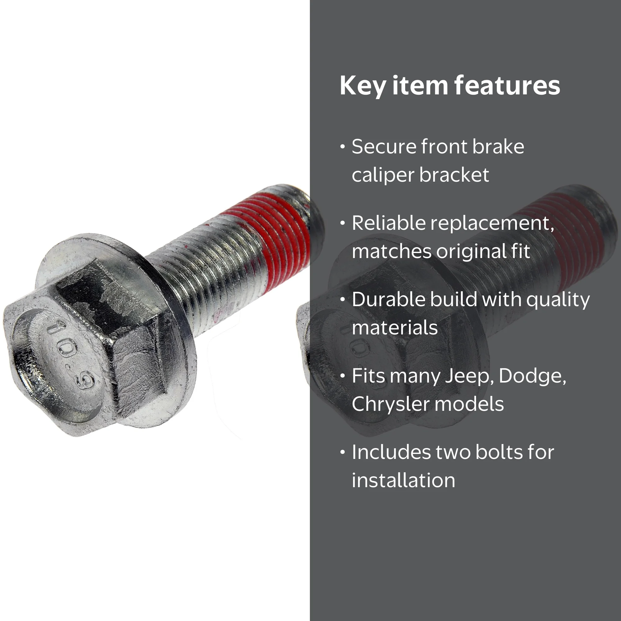 エムラクール　ピンバッジ Dorman 14962 Front Brake Caliper Bracket Bolts for Specific Models