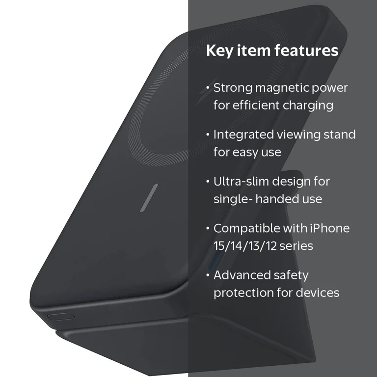 Anker, Magnetic Battery, 5,000mAh, Foldable Wireless Portable