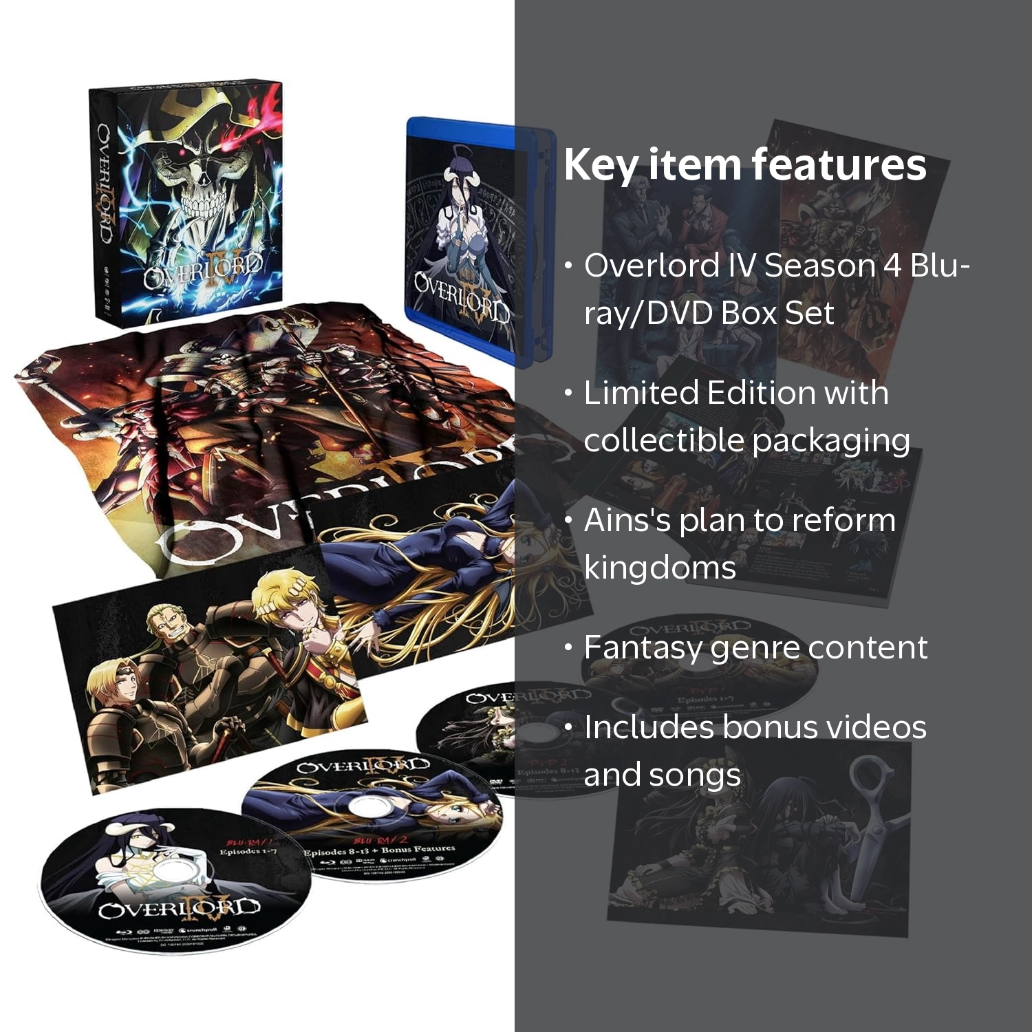 Crunchyroll, New Overlord IV: Season 4, Limited Edition, Blu-ray +