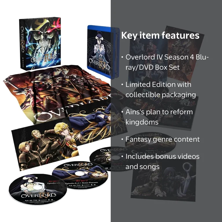 Crunchyroll, New Overlord IV: Season 4, Limited Edition, Blu-ray +