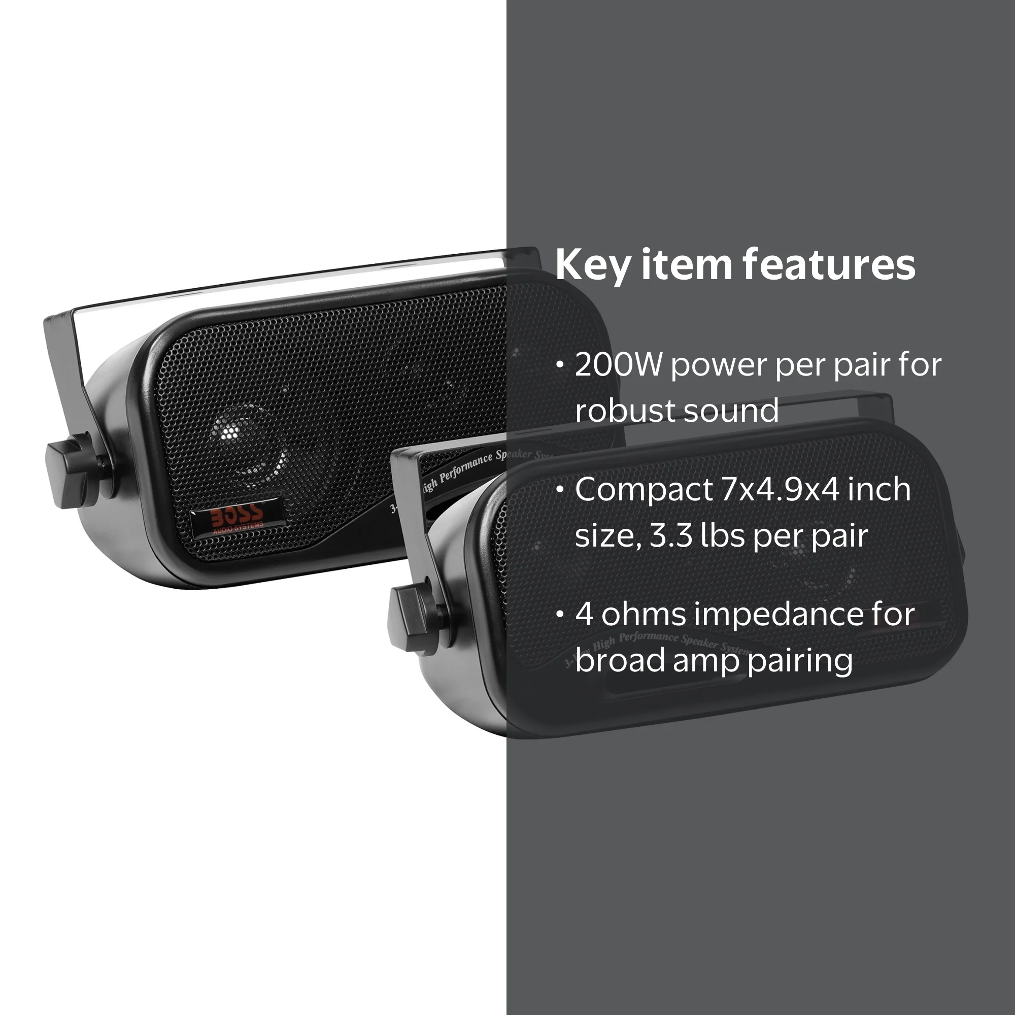 BOSS Audio Systems, Enclosed Speaker System, 3-Way, 3