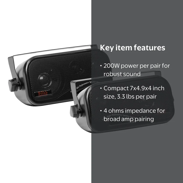 BOSS Audio Systems, Enclosed Speaker System, 3-Way, 3