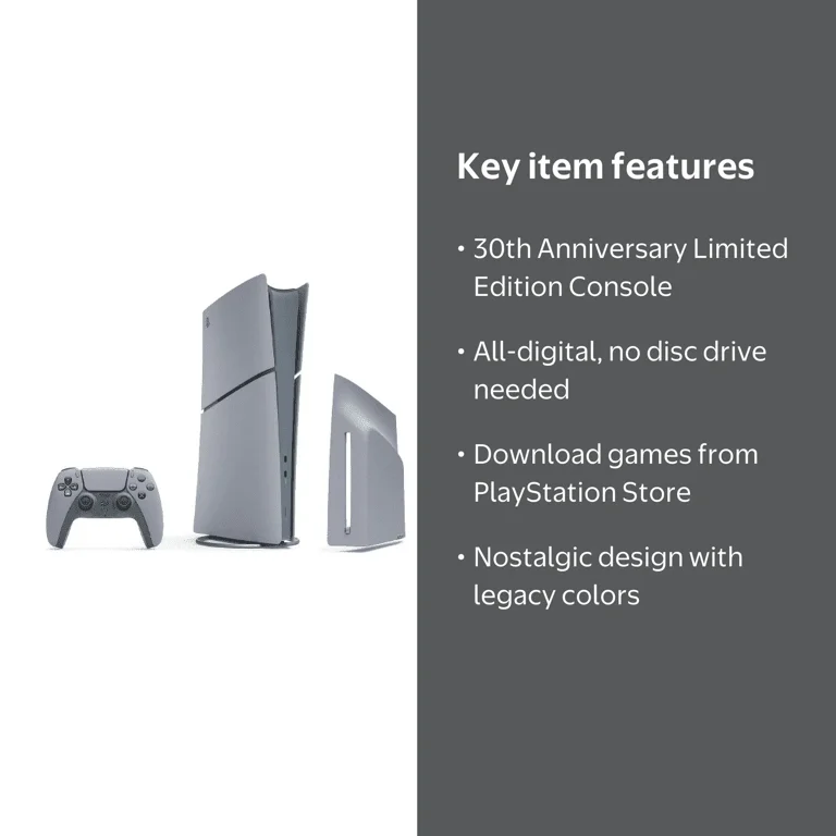 Sony PlayStation 5 Digital Edition Console, 30th Anniversary
