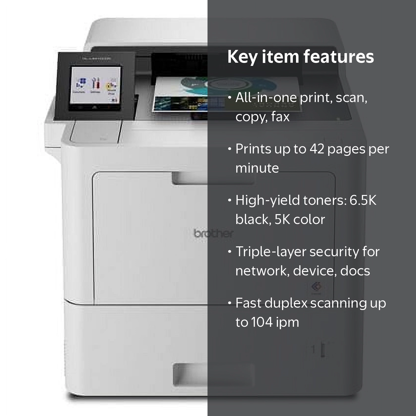 Brother, Enterprise Color Laser All-in-One Printer, Letter, White