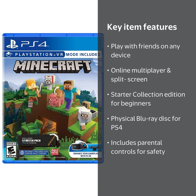 Minecraft Starter Collection for PlayStation 4 and PlayStation VR
