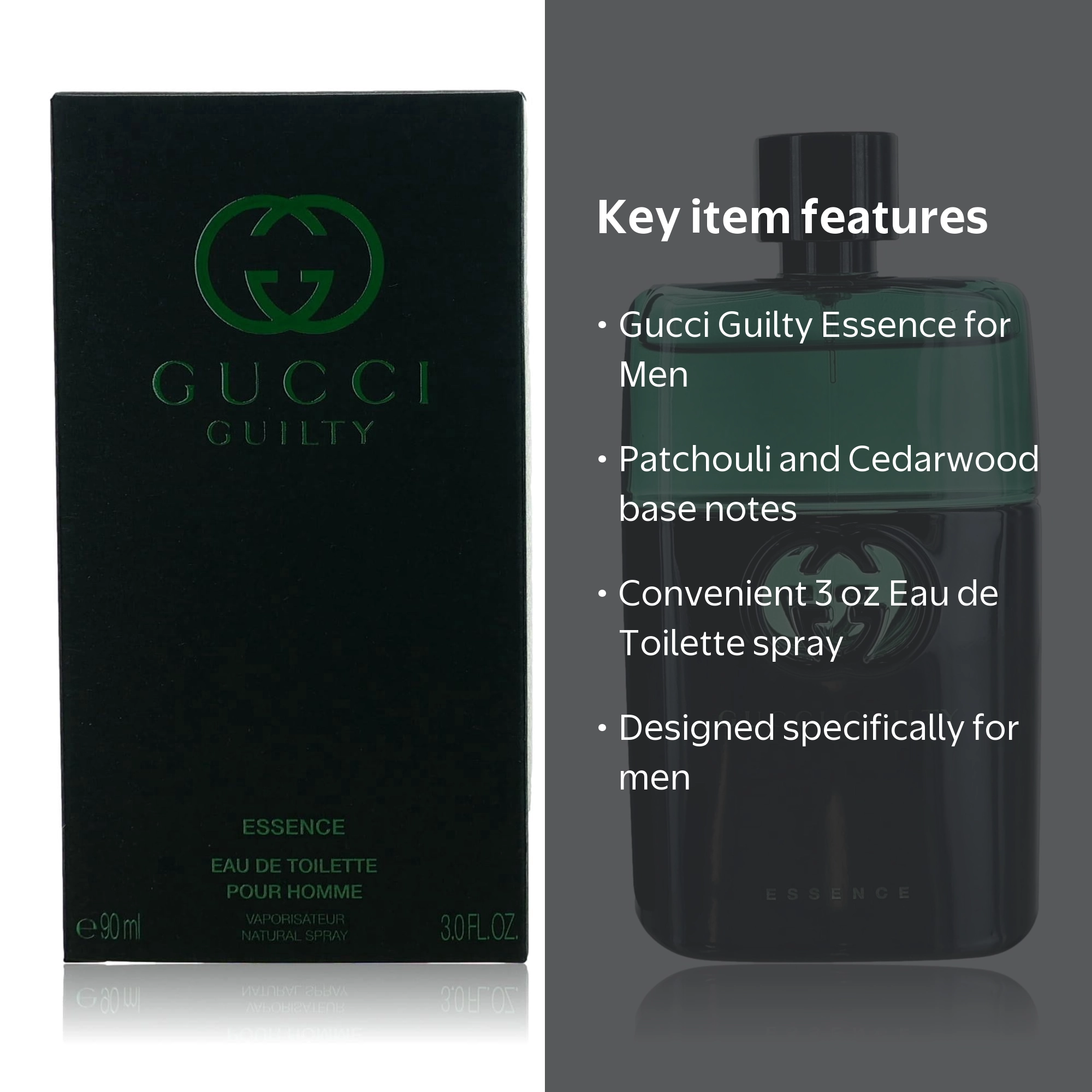 Gucci, Guilty Essence Men's Eau de Toilette Spray, 3 oz
