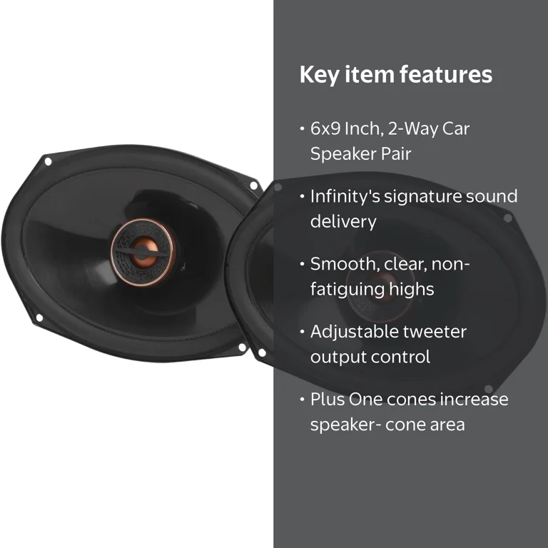 Infinity REF697F 6x9 Inch 2 Way Car Speakers - Pair - Walmart.com