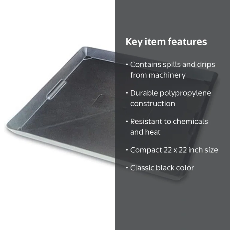 22 x 22 in. Utility Tray, Black - Walmart.com