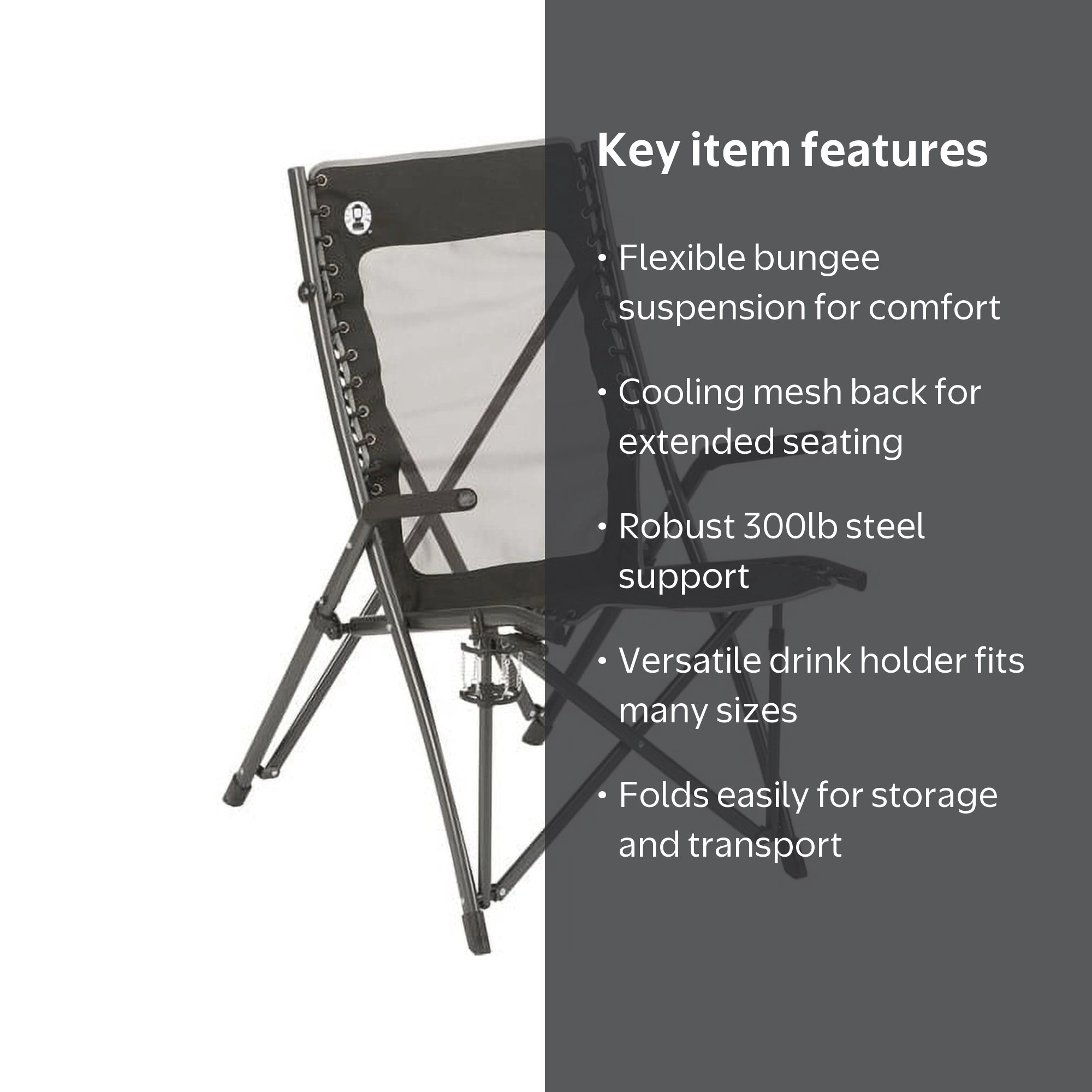 Coleman Comfortsmart™ Lightweight Portable Folding Mesh Outdoor