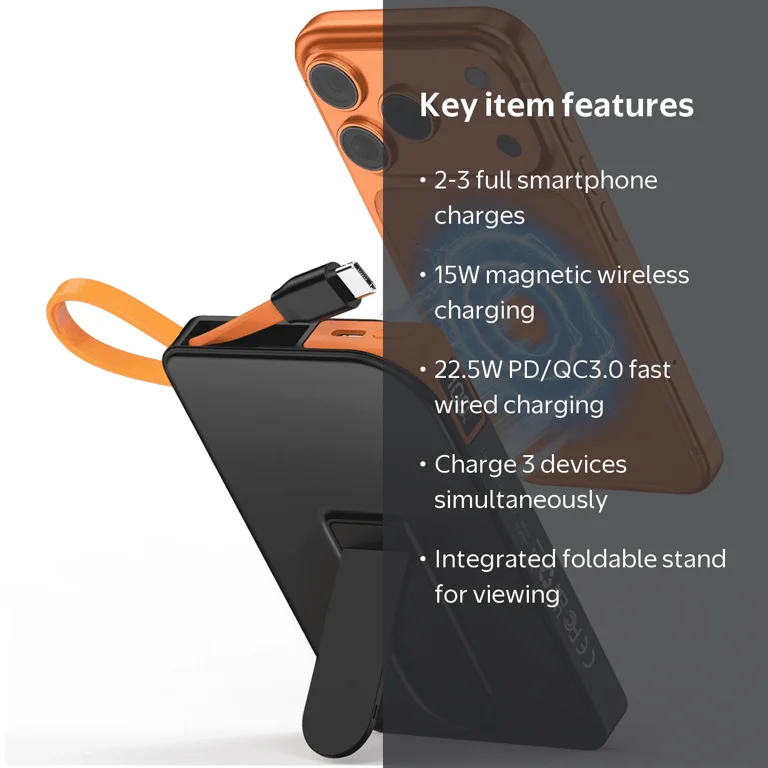 Magnetic Portable Charger for Magsafe Power Bank, 22.5W PD Fast