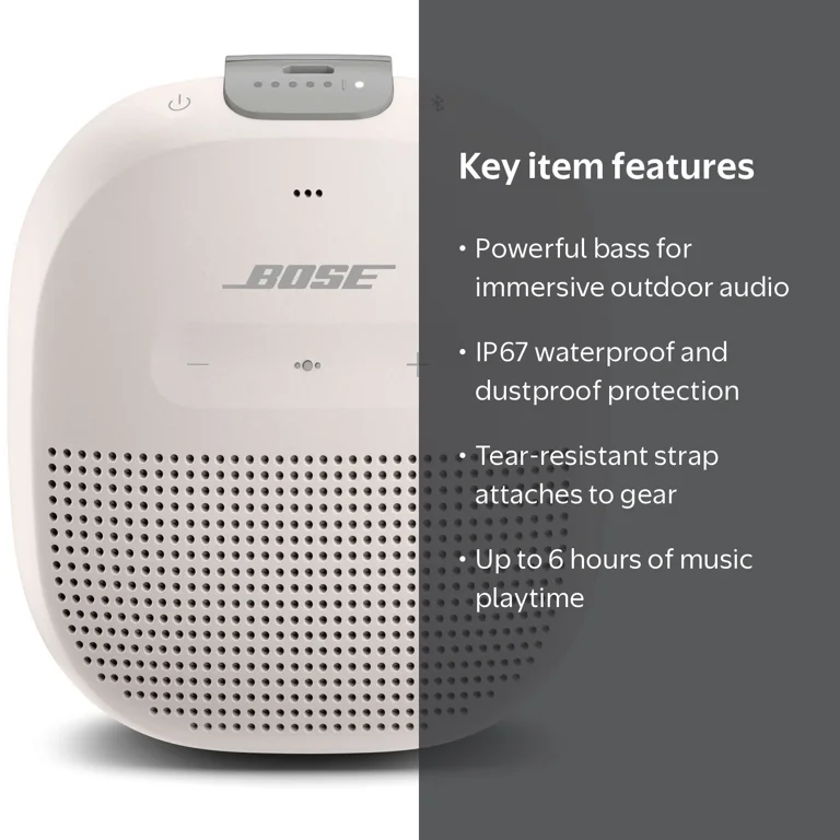 Bose SoundLink Micro Portable Bluetooth Speaker, Waterproof