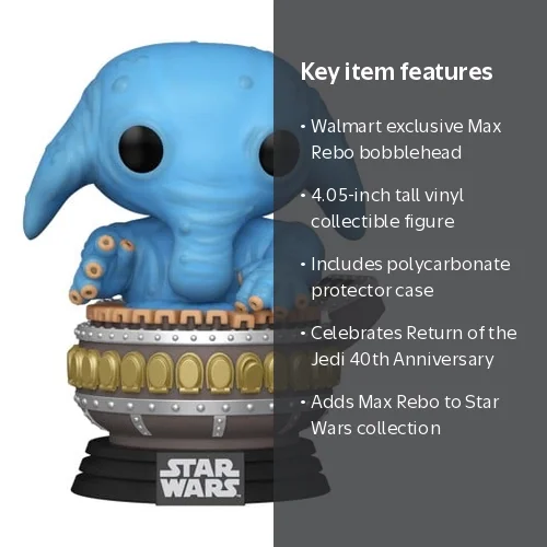 Funko Pop! Star Wars: Max Rebo Vinyl Bobblehead (Walmart Exclusive