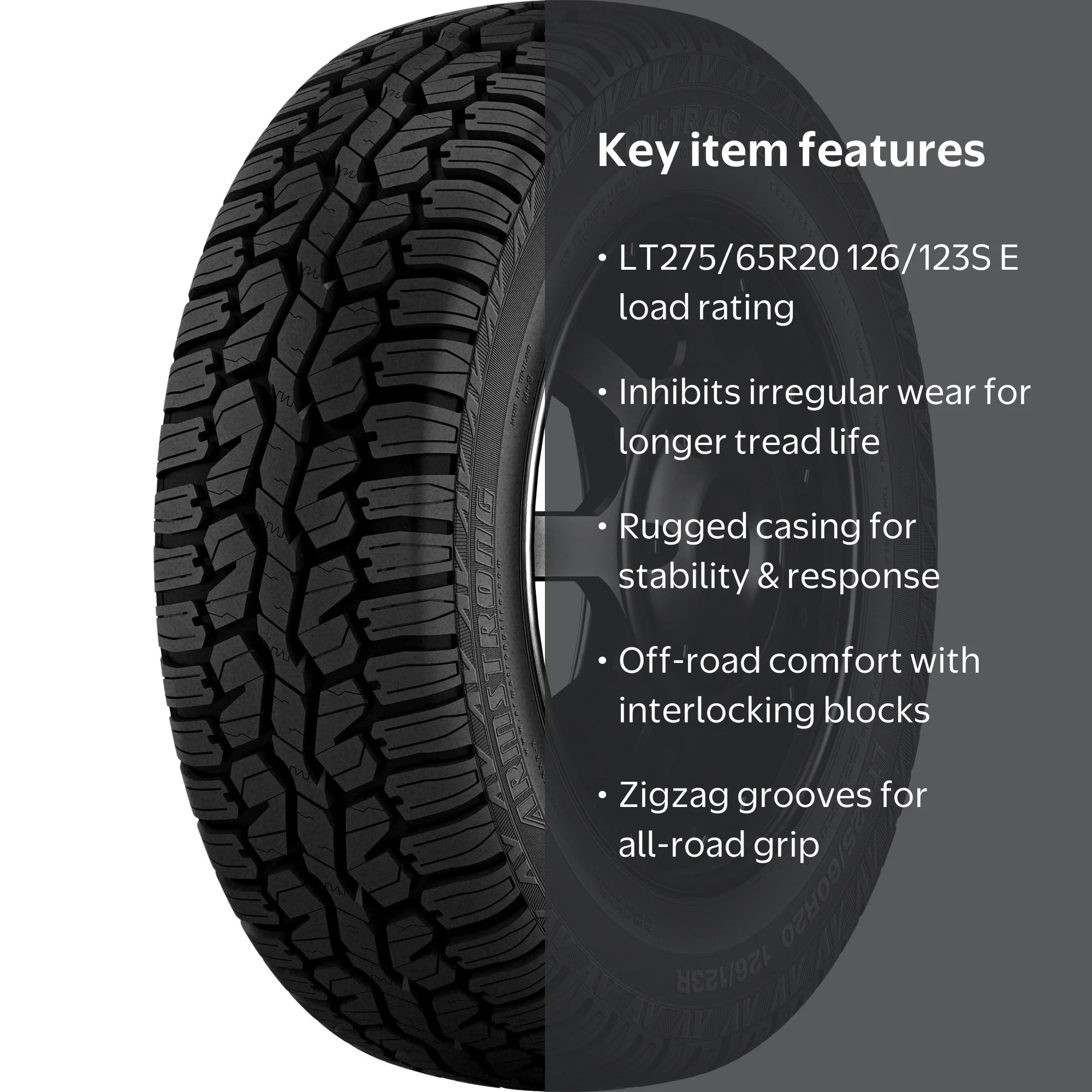 Armstrong Tru-Trac AT All Terrain LT275/65R20 126/123S E Light