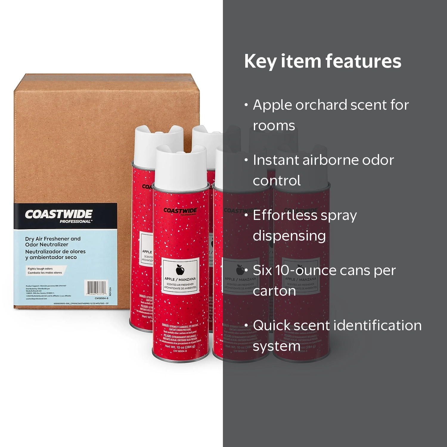 Staples, Air Freshener Aerosol, Apple Orchard, 10 Oz. - Walmart.com
