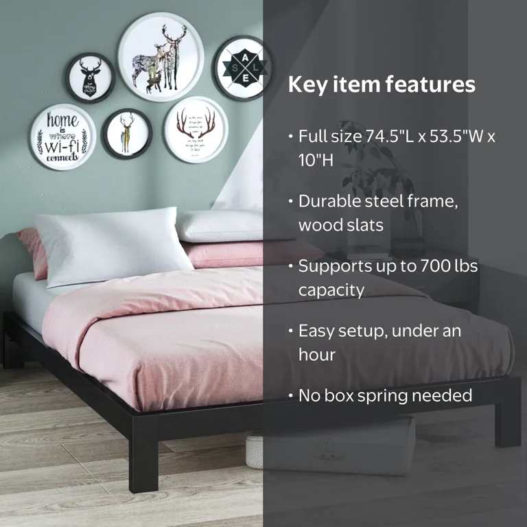 Zinus Arnav 10 Metal Platform Bed Frame - Walmart.com