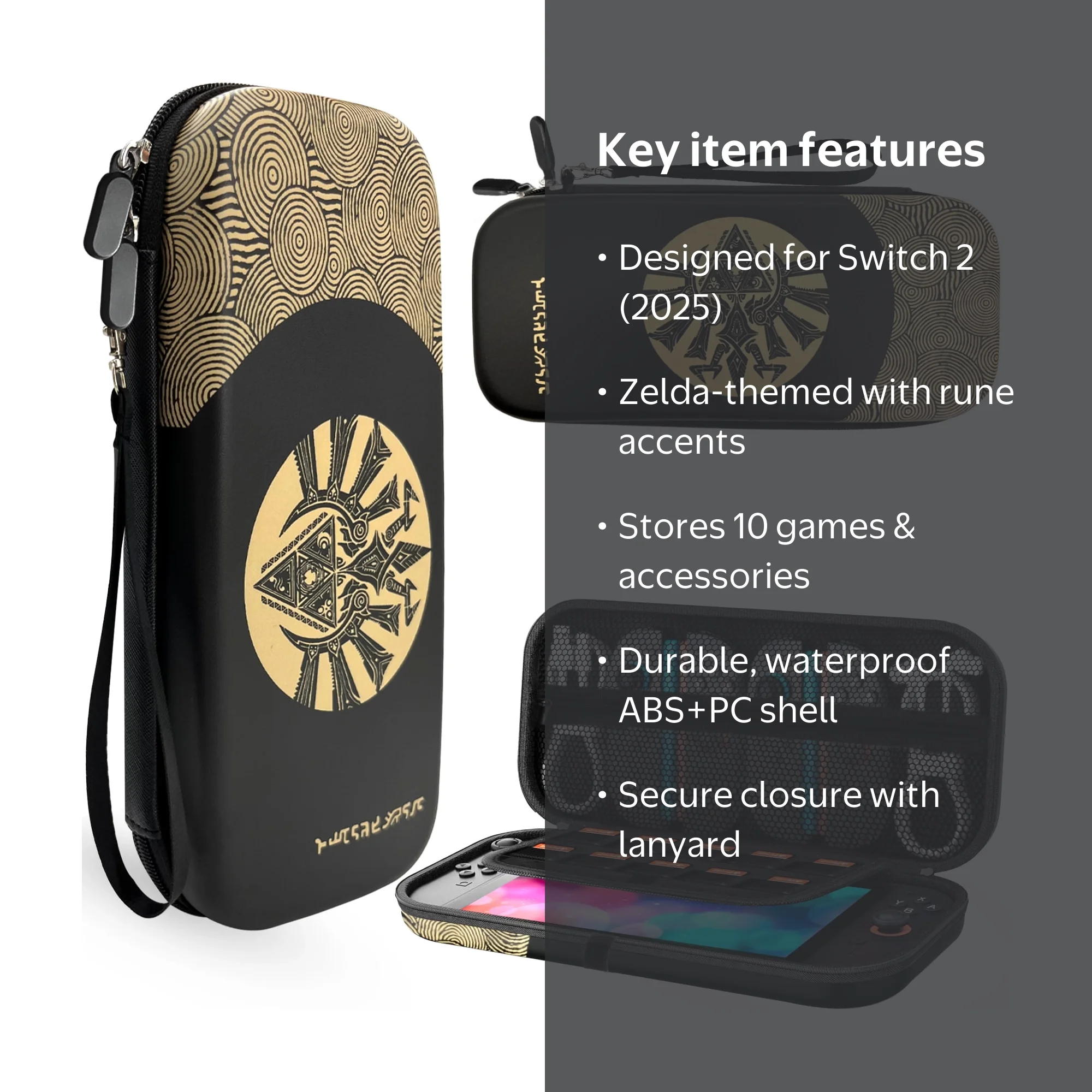 Carrying Case for Nintendo Switch 2 (2025), Zelda Switch