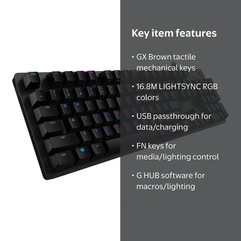 Logitech G512 CARBON LIGHTSYNC RGB Mechanical Gaming Keyboard GX