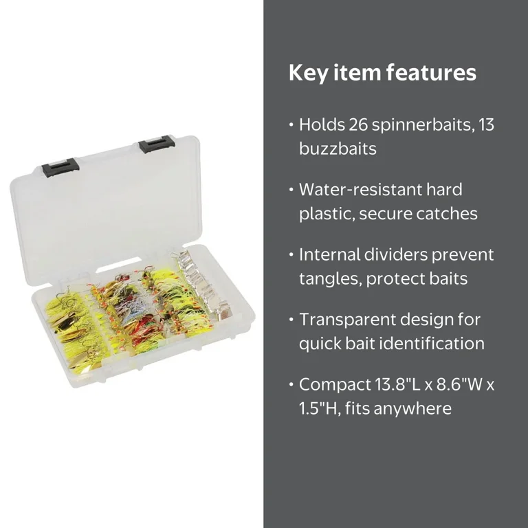 buzzbait tackle box Spinnerbait Deposit Rustrictor technology delivers 360 of protection by infusing the entire box with leading rust preventative Buzzbait Organizer Buzzbait Box Plano