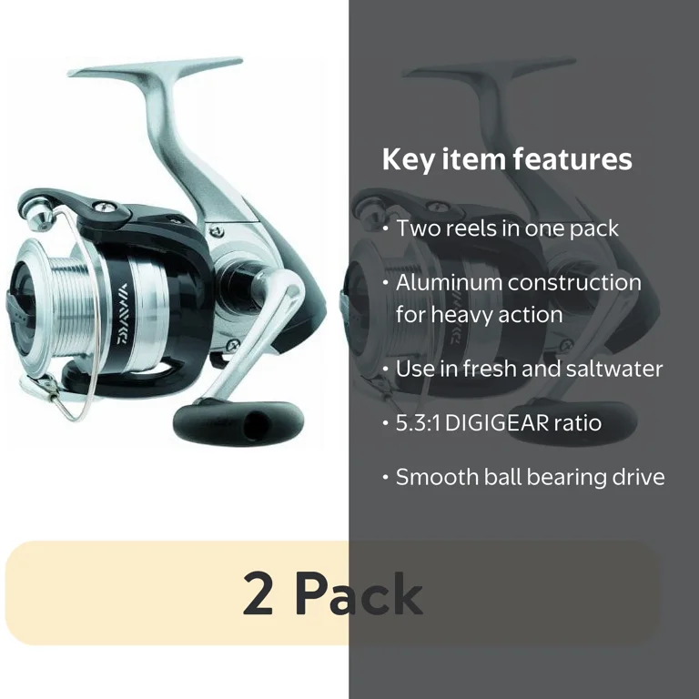 Daiwa Strikeforce SF2500-B-CP Spinning Fishing Reel 2 Pack