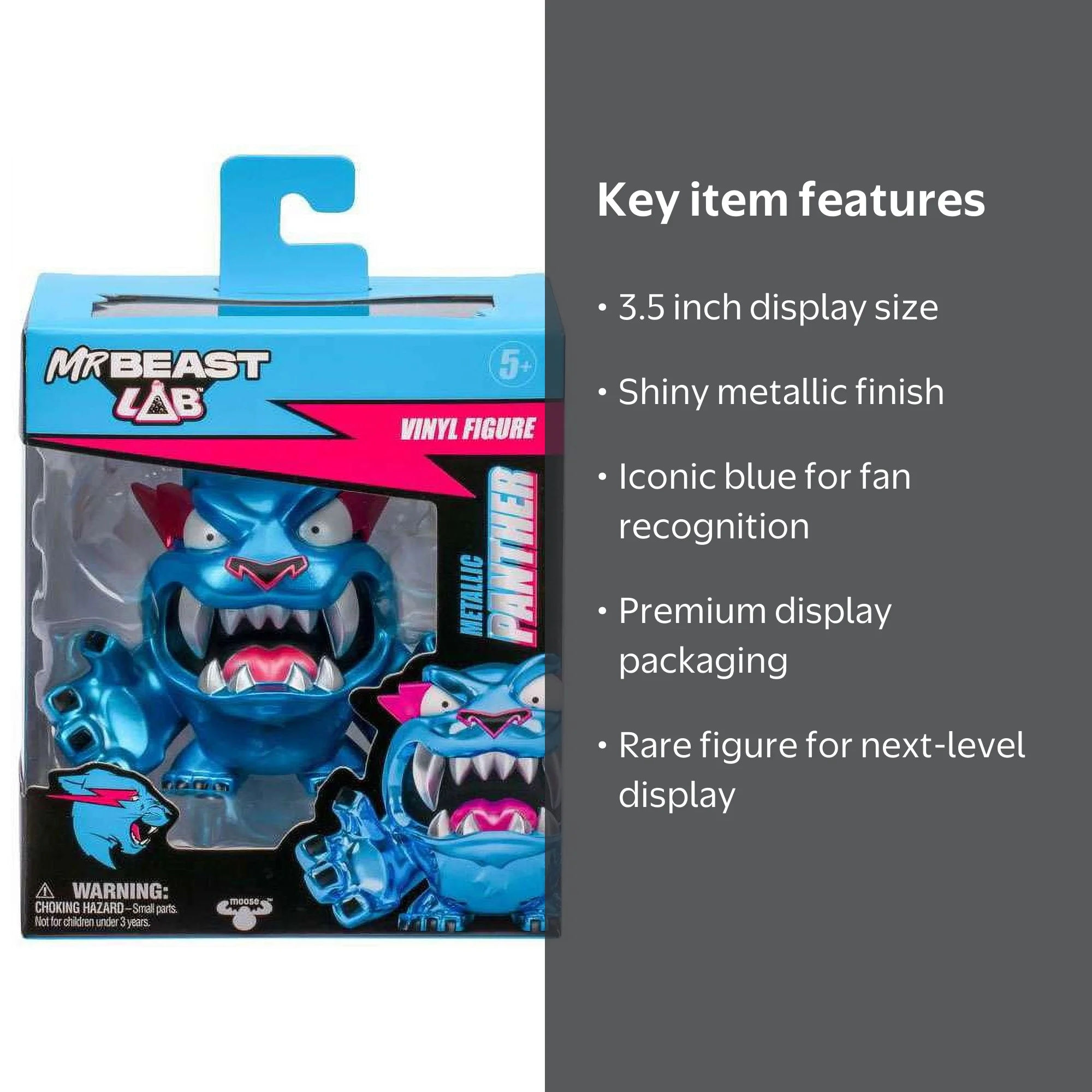 Moose Mr Beast Lab Metallic Panther Vinyl Figure - Walmart.com