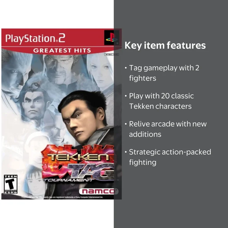 Bandai Namco, PlayStation 2 Game, Tekken Tag Tournament - Walmart.com