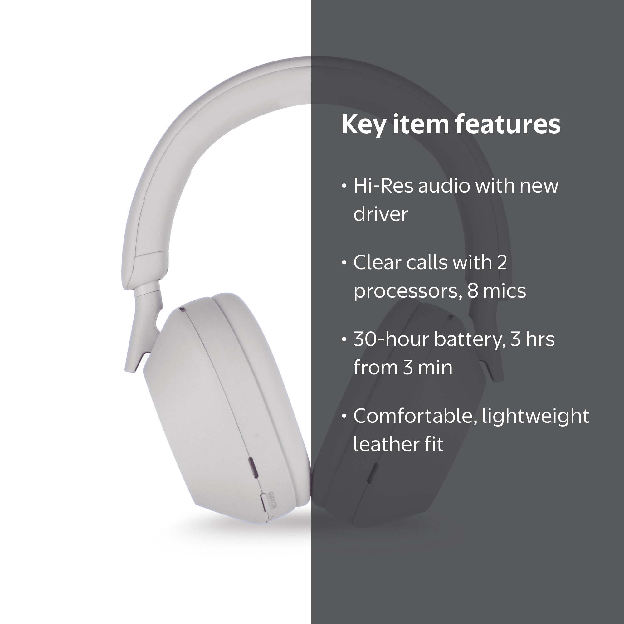 Sony, WH-1000XM5 Wireless Noise Canceling Headphones, Silver