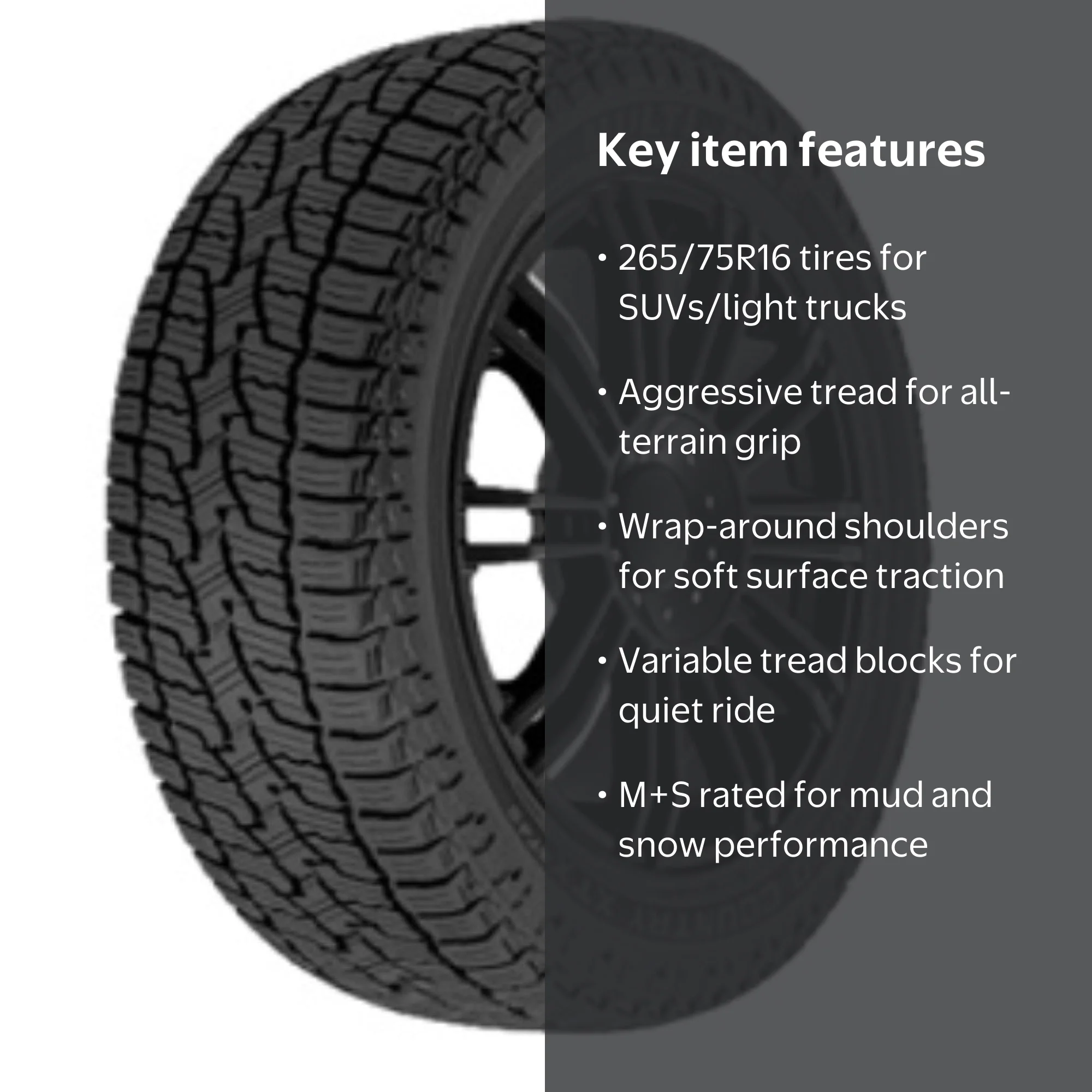 Multi-Mile Wild Country XTX AT4S 265/75R16 116T All-Terrain Tire