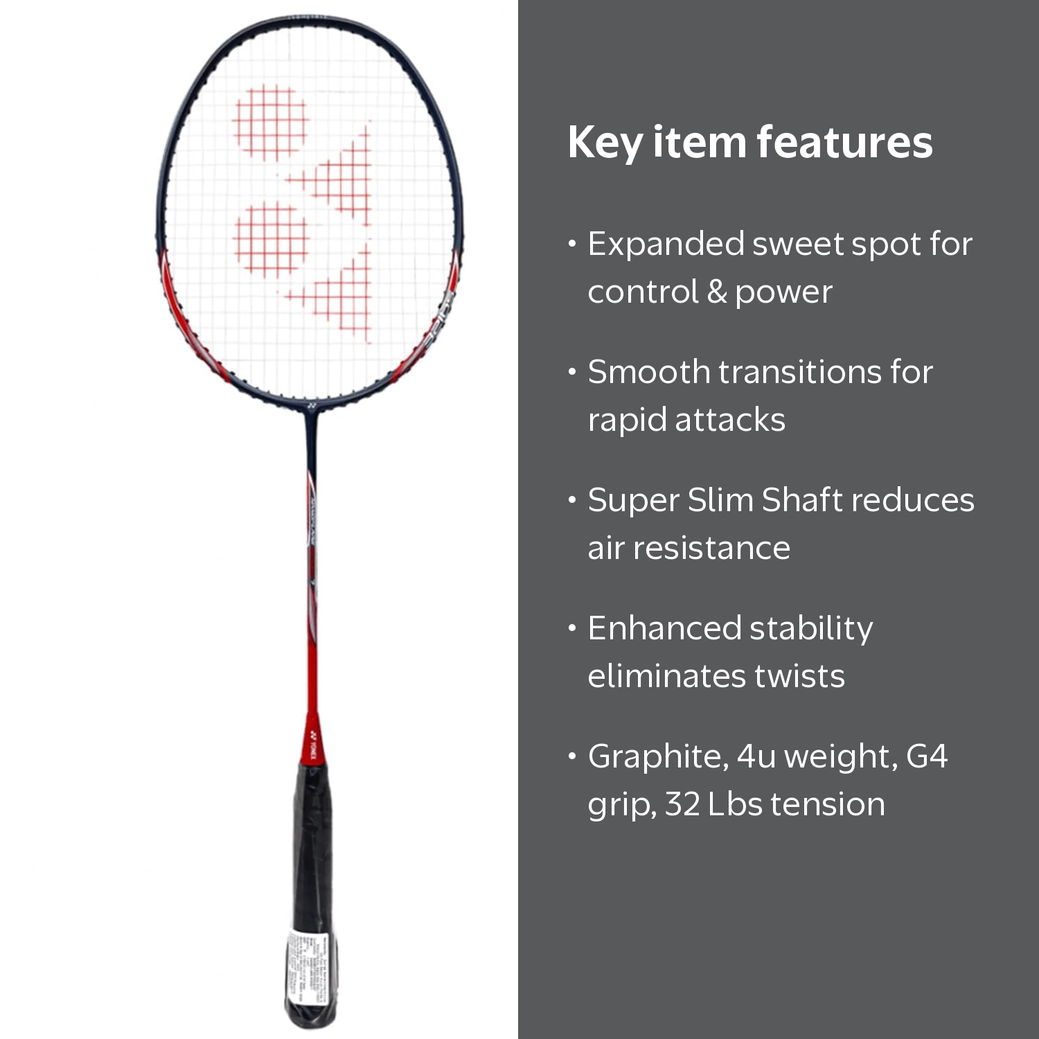 Yonex NANOFLARE SPEED 7 Graphite Badminton Racquet, 4u 4 Colour