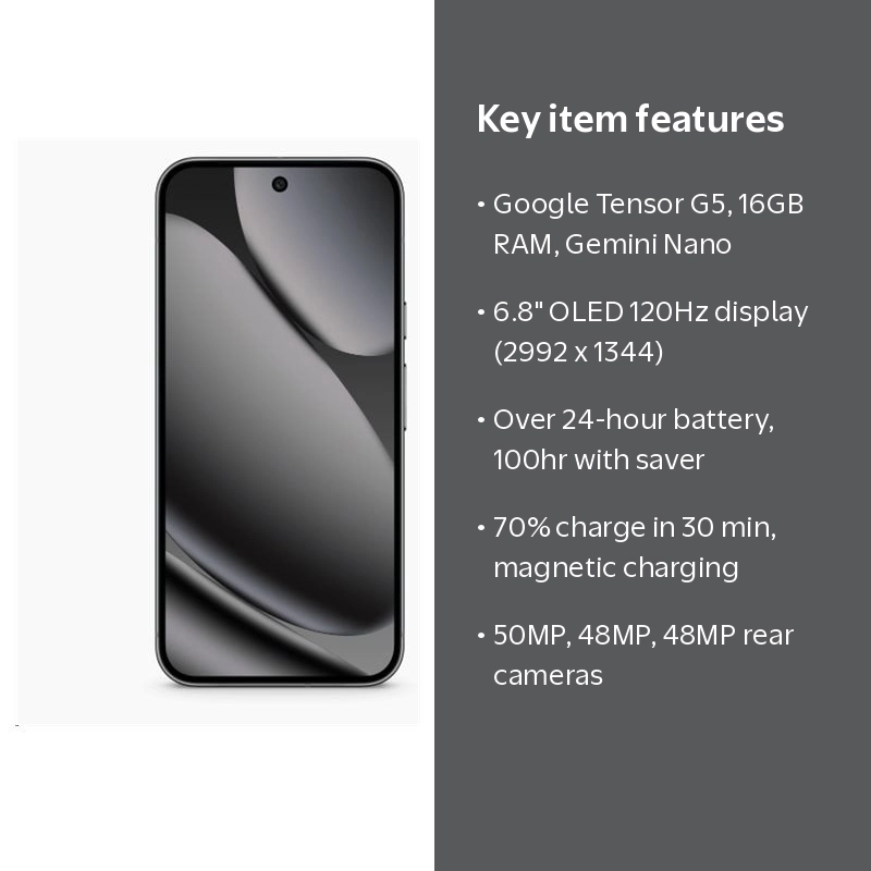 Google Pixel 10 Pro XL - 5G smartphone - dual-SIM - RAM 16 GB