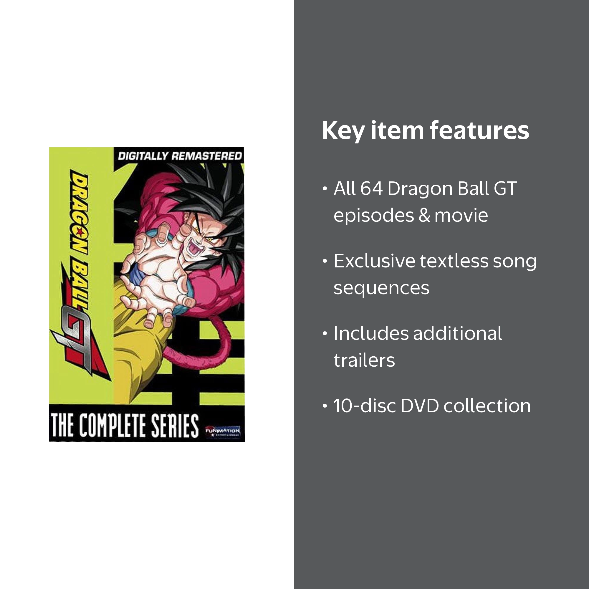 CrunchyRoll: Dragon Ball GT, Complete Series Box Set, TV-PG Rated