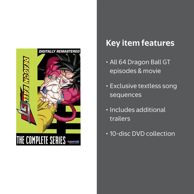 CrunchyRoll: Dragon Ball GT, Complete Series Box Set, TV-PG Rated