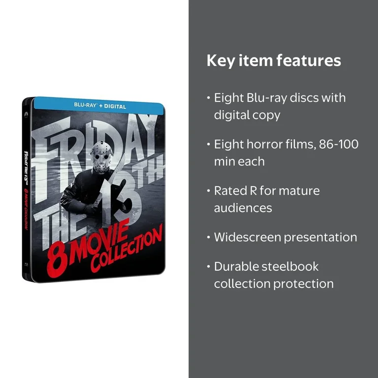 Paramount, Friday The 13th 8-Movie Collection, Blu-ray Steelbook