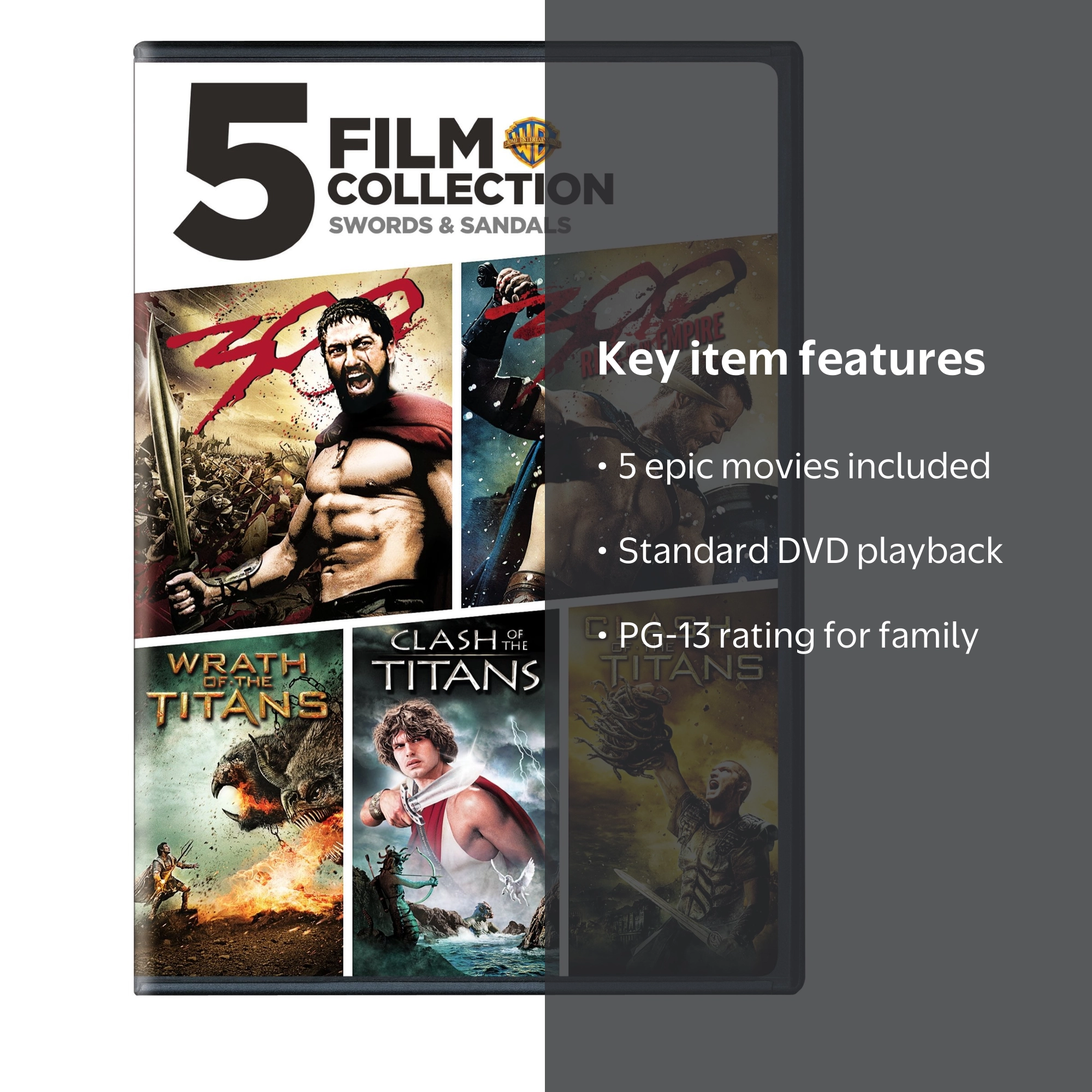 5 Film Collection: Swords & Sandals (DVD) - Walmart.com