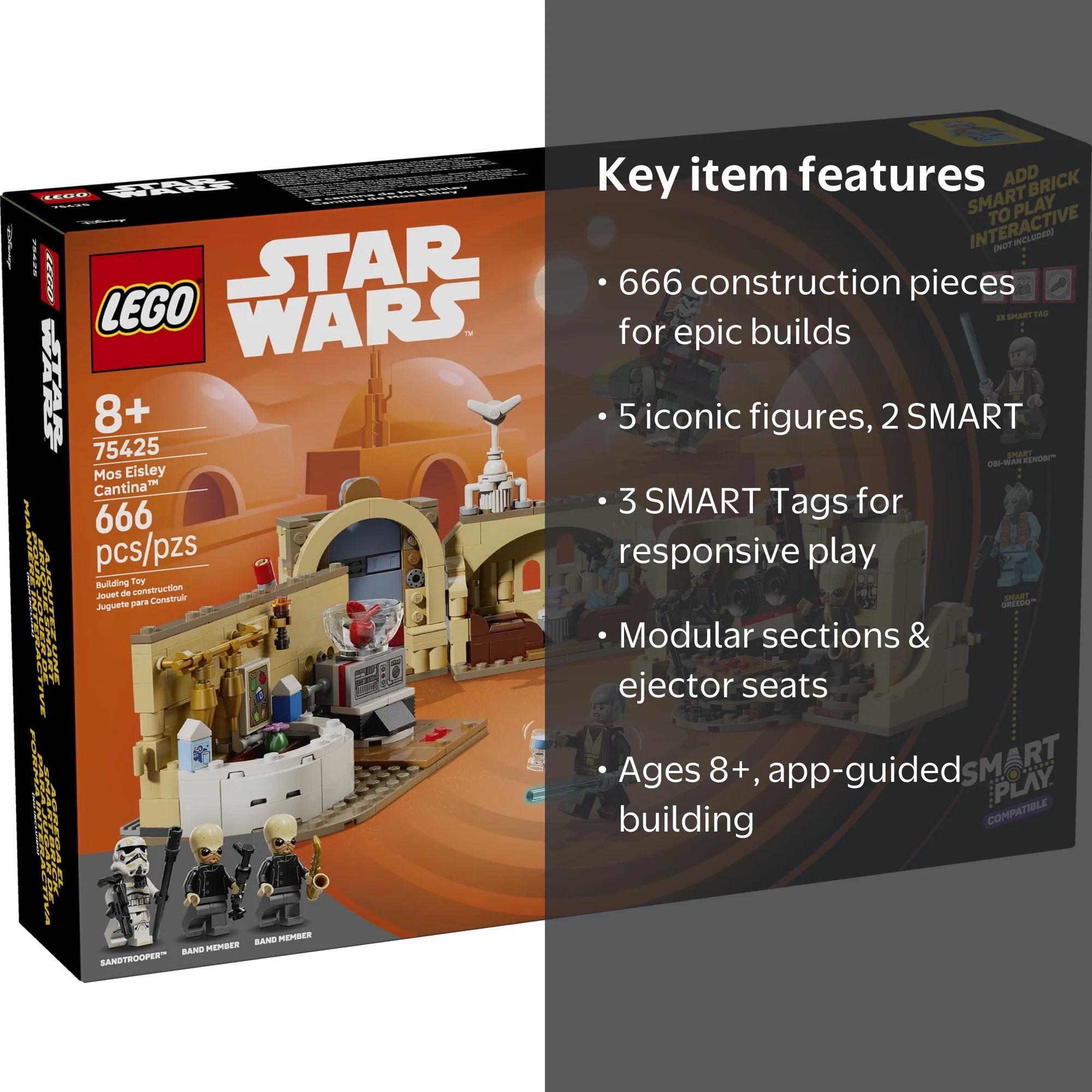 LEGO Star Wars SMART Play: Mos Eisley Cantina Toy Building Set for