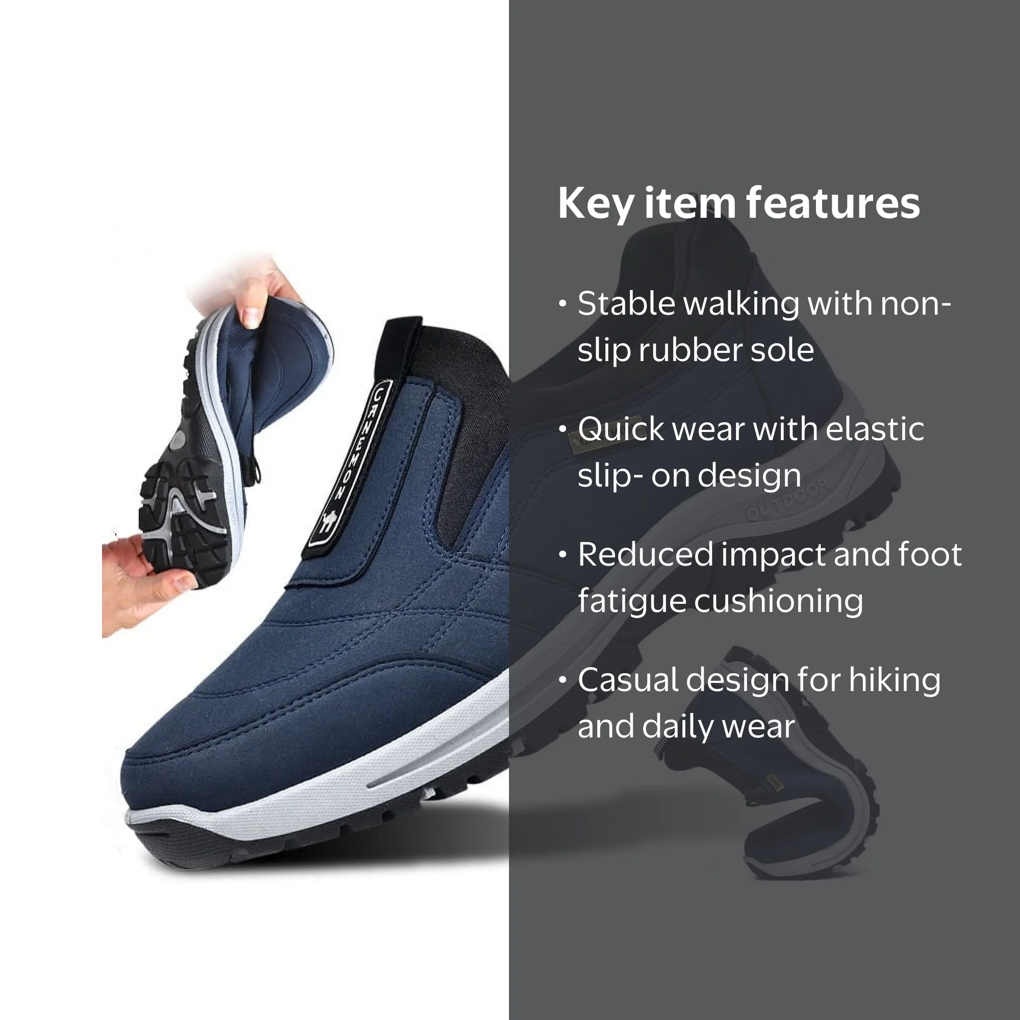CANEMON Men\'s Outdoor Casual Fashion Breathable Slip-on Loafers sz EU 49 US 13.5 83978adb-0001-44ee-acfb-  main image 4