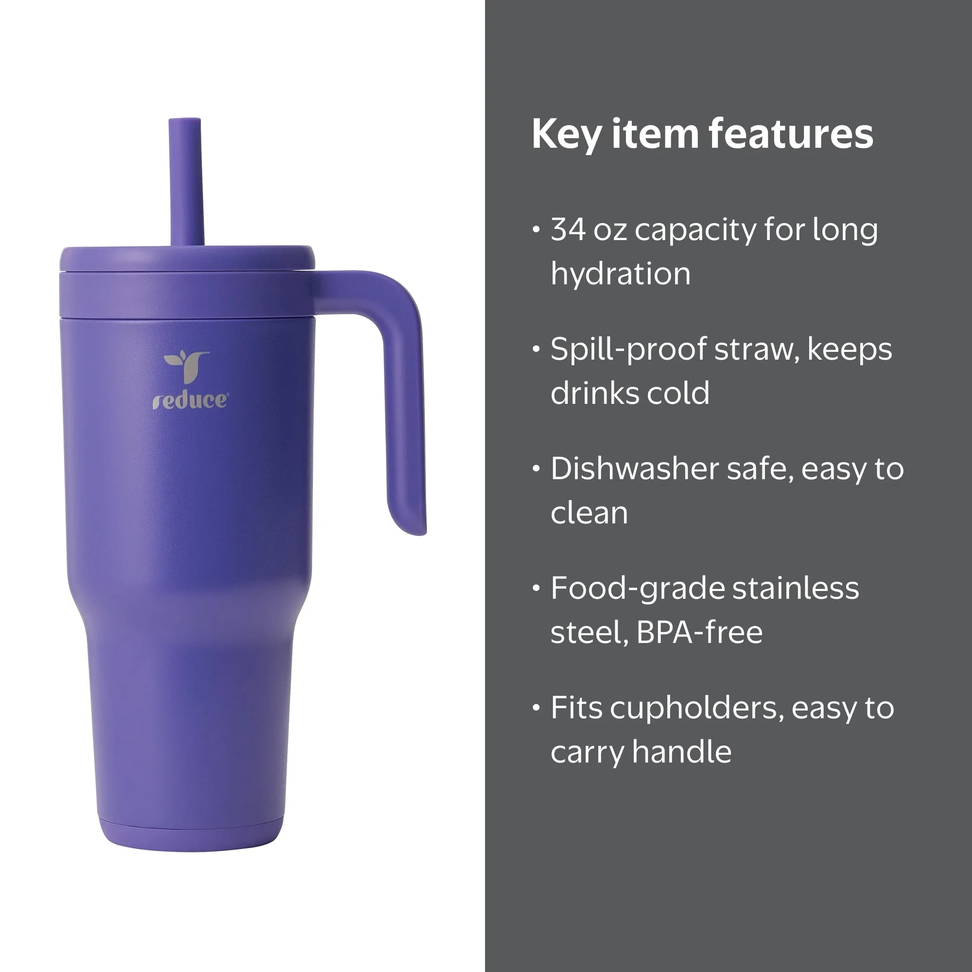 Reduce Chiller 34oz Spill-Proof Tumbler with Handle, Celestial