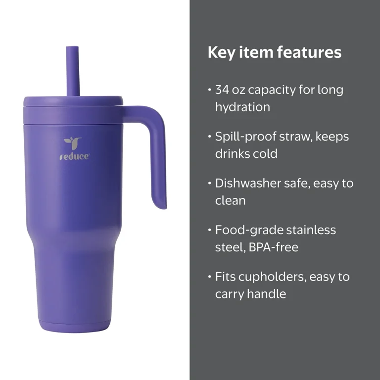 Reduce Chiller 34oz Spill-Proof Tumbler with Handle, Celestial