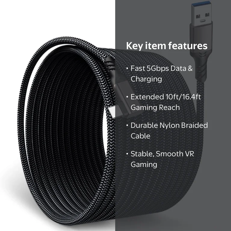 Prociv, VR Link Cable, 16.4FT, High-Speed Data Transfer - Walmart.com Prociv, VR Link Cable, 16.4FT, High-Speed Data Transfer - Walmart.com