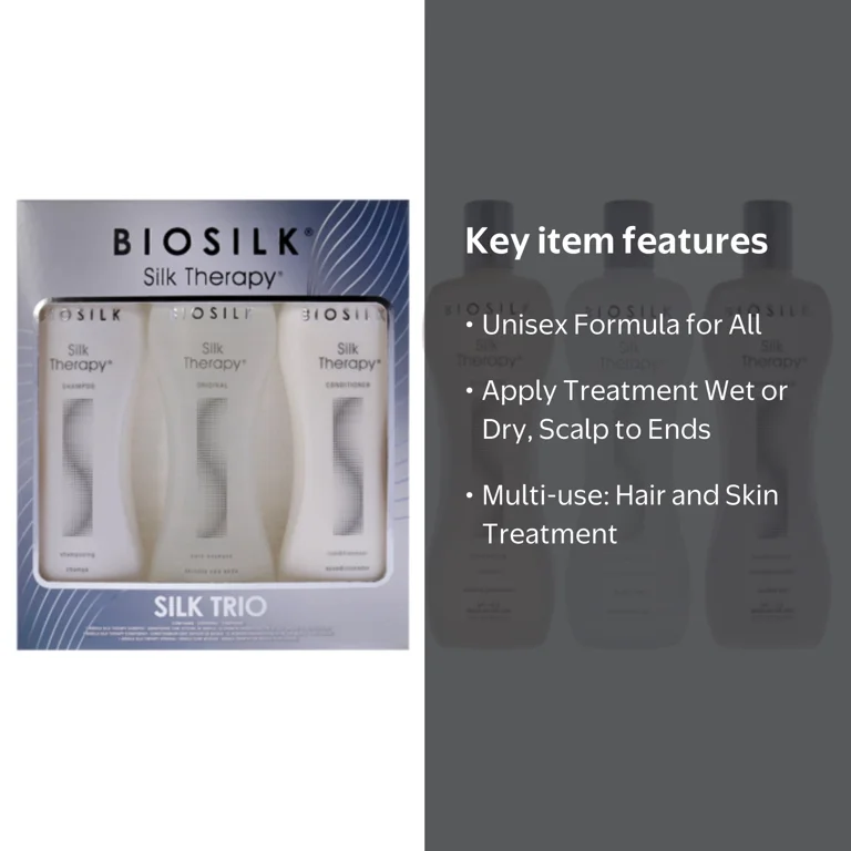 BioSilk, Silk Therapy Trio, 12oz set, Unisex hair care - Walmart.com