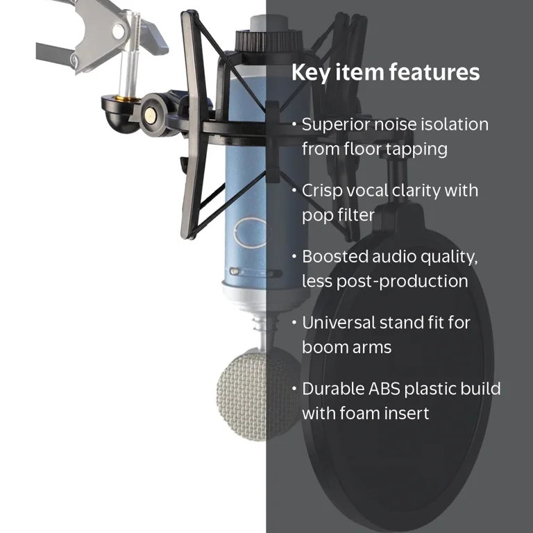 SUNMON Shock Mount with Pop Filter Windscreens for Bluebird SL Mic