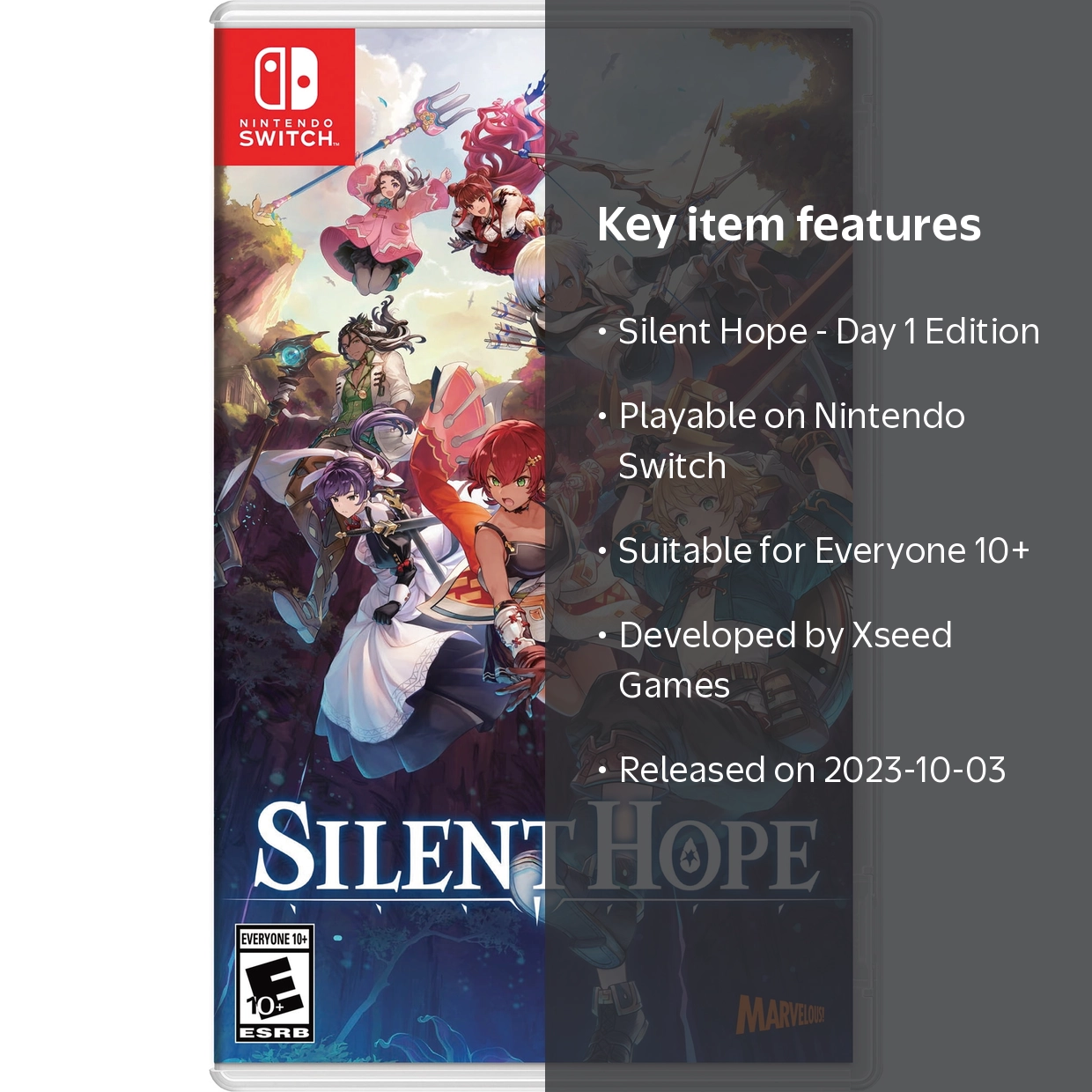 XSEED Games, Video Game, Silent Hope Day 1 Edition, Nintendo