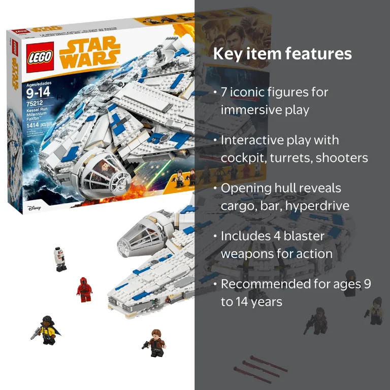 LEGO Star Wars Kessel Run Millennium Falcon 75212, Han Solo