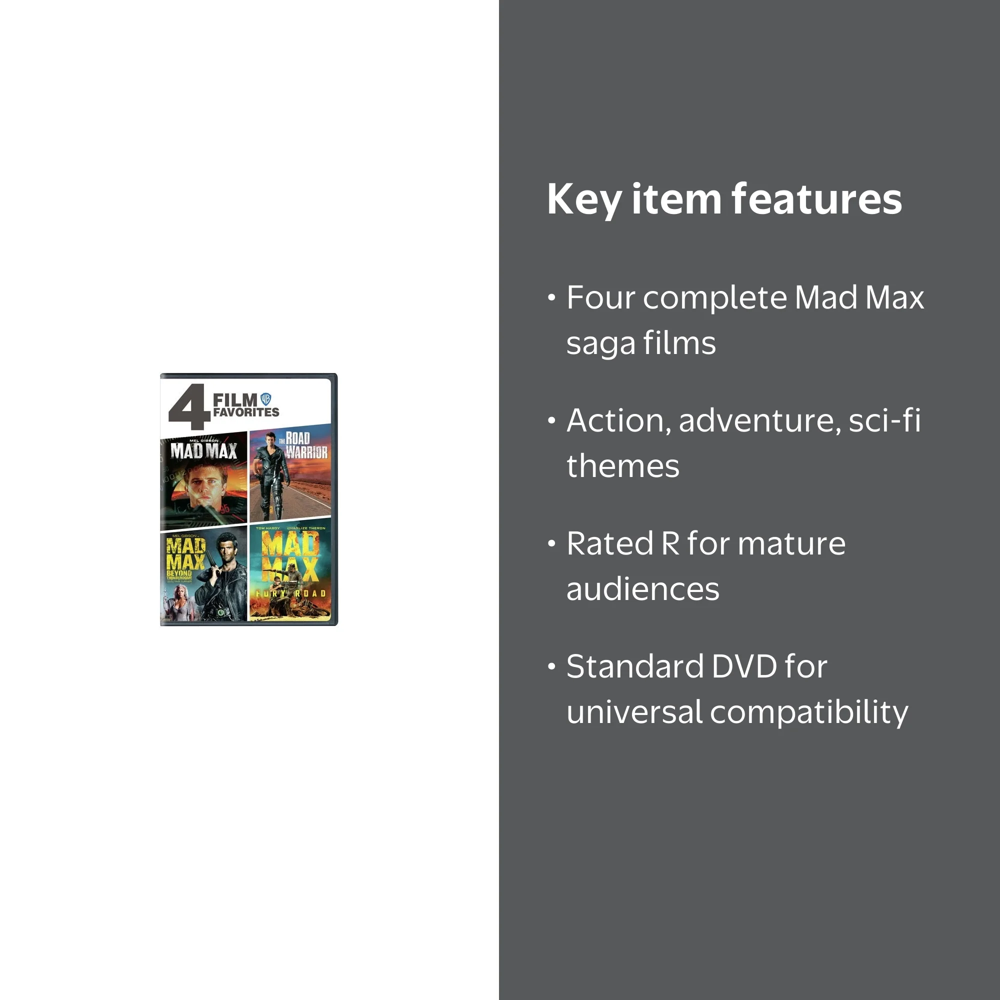 【送料無料】ゴッドマーズ 全巻DVDボックス1〜3とMOVIE PLUSボックス Warner Home Video: Mad Max 4-Film Collection, Action Movie Box Set