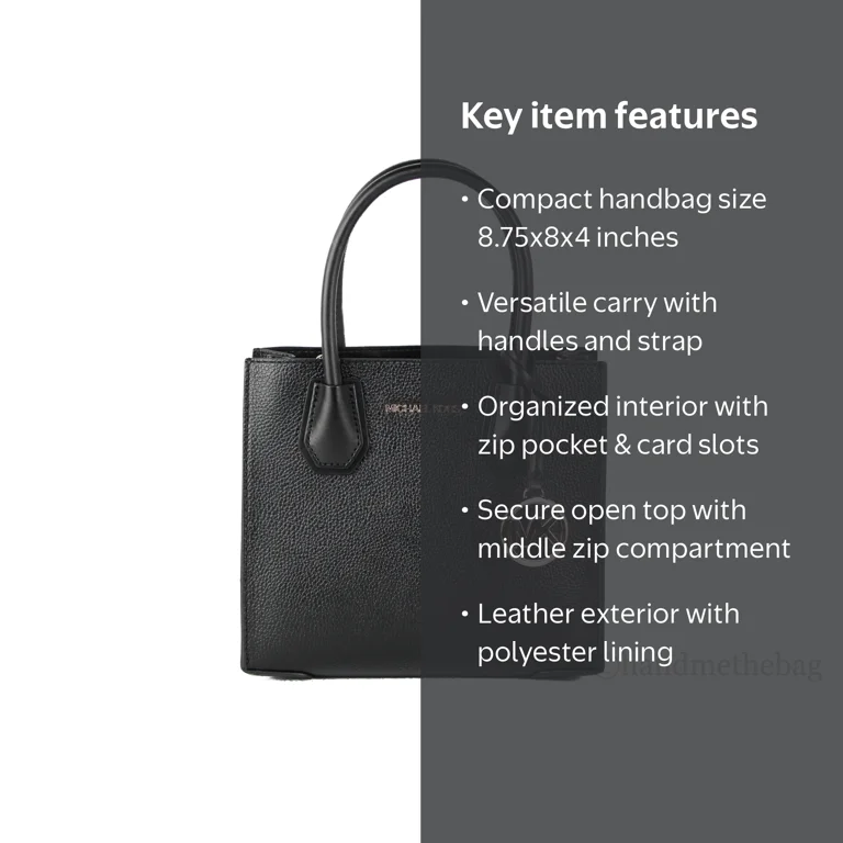 MHAElバッグ Michael Kors, Mercer Medium Leather Messenger Crossbody Handbag