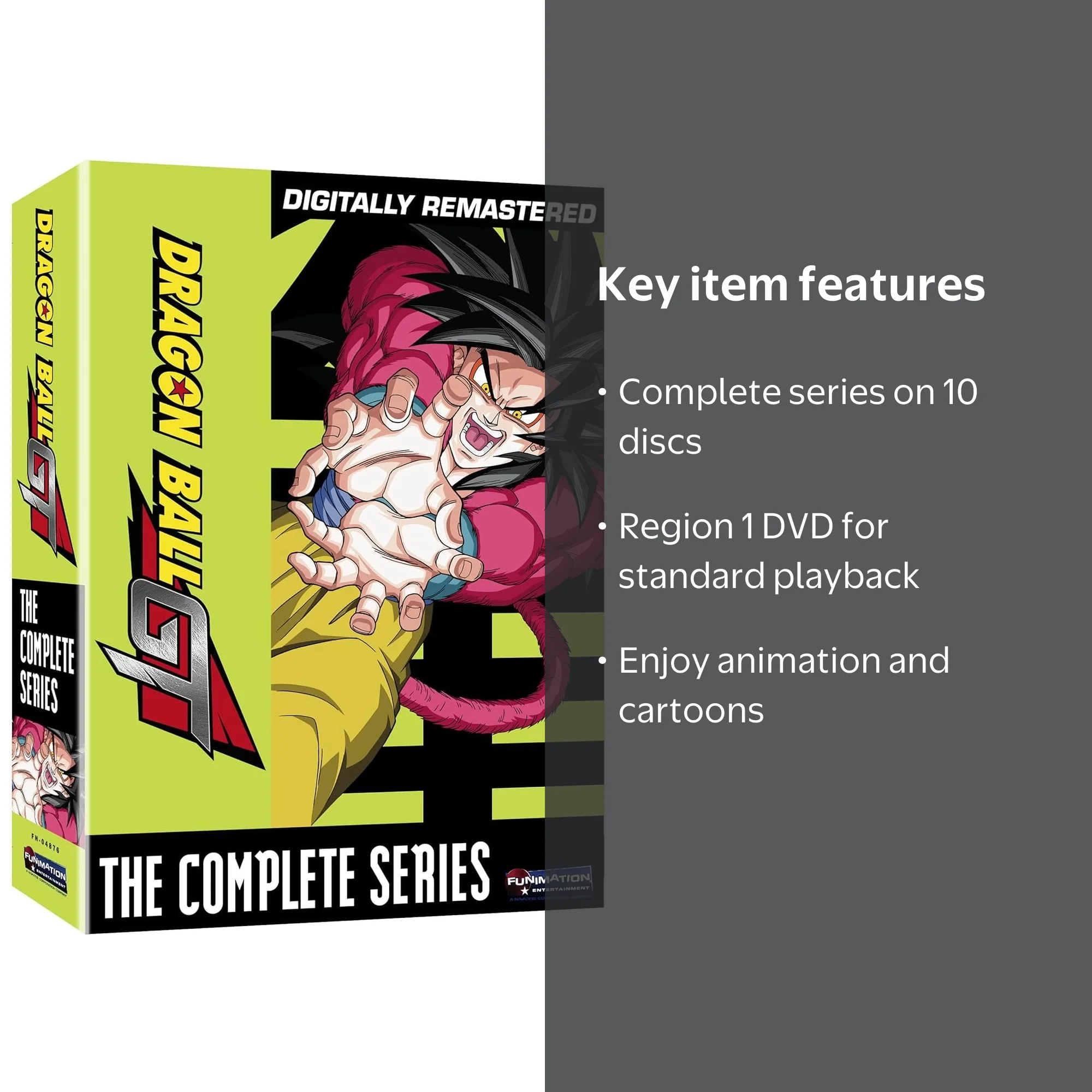 Funimation Dragon Ball GT Complete Series, 10-Disc DVD Box Set