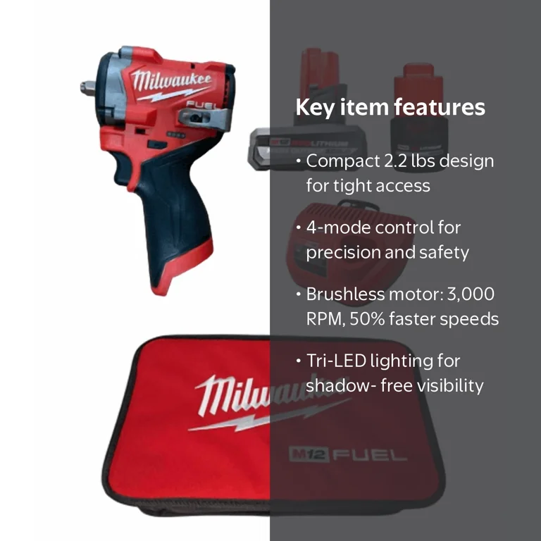 Milwaukee, Impact Wrench, 3/8