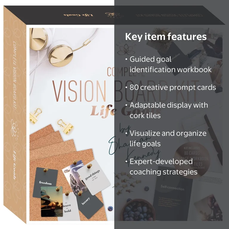 Elevate: Complete Vision Board Kit - Life Goals - Guided
