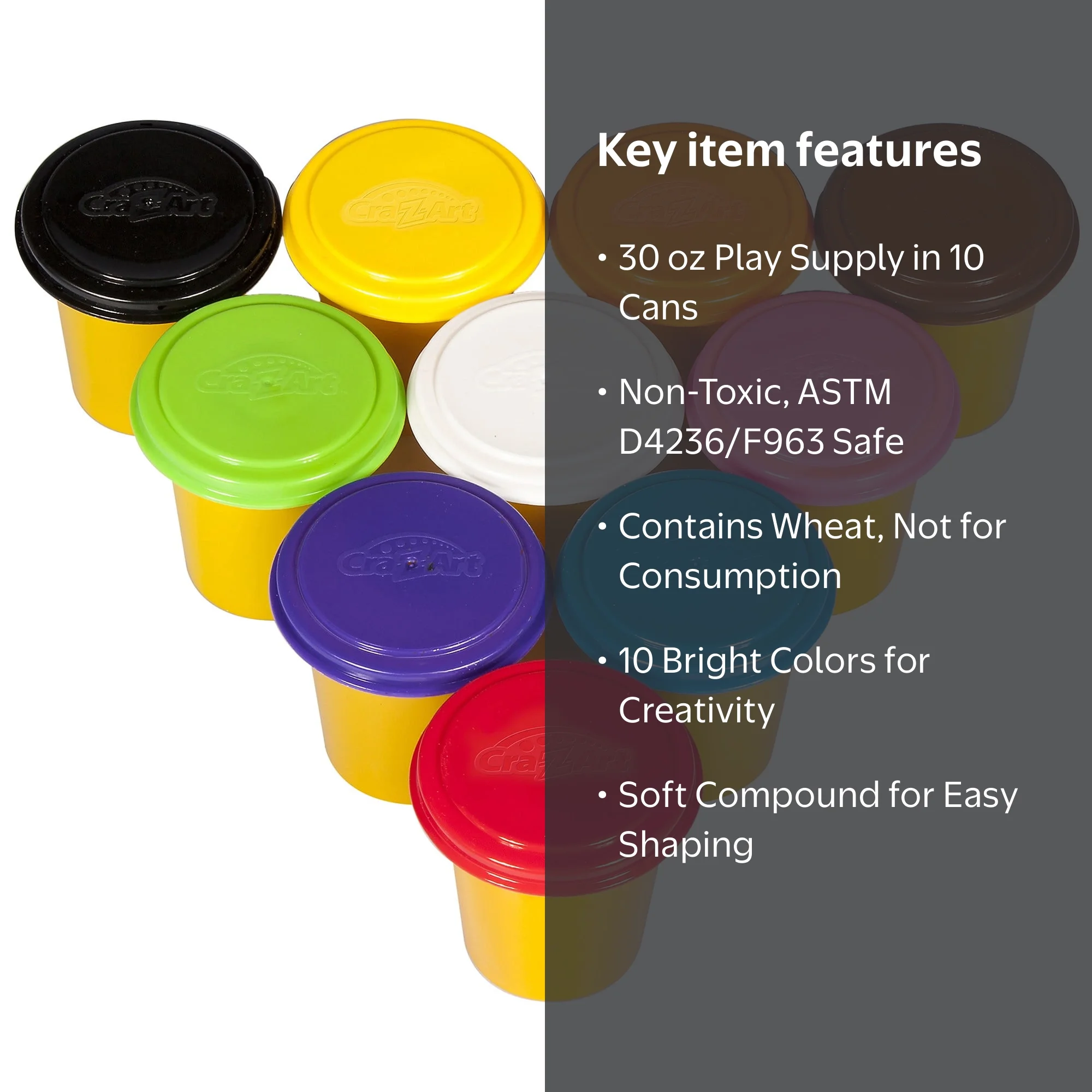 Cra-Z-Art Play Doughs for Grade School Classroom Projects