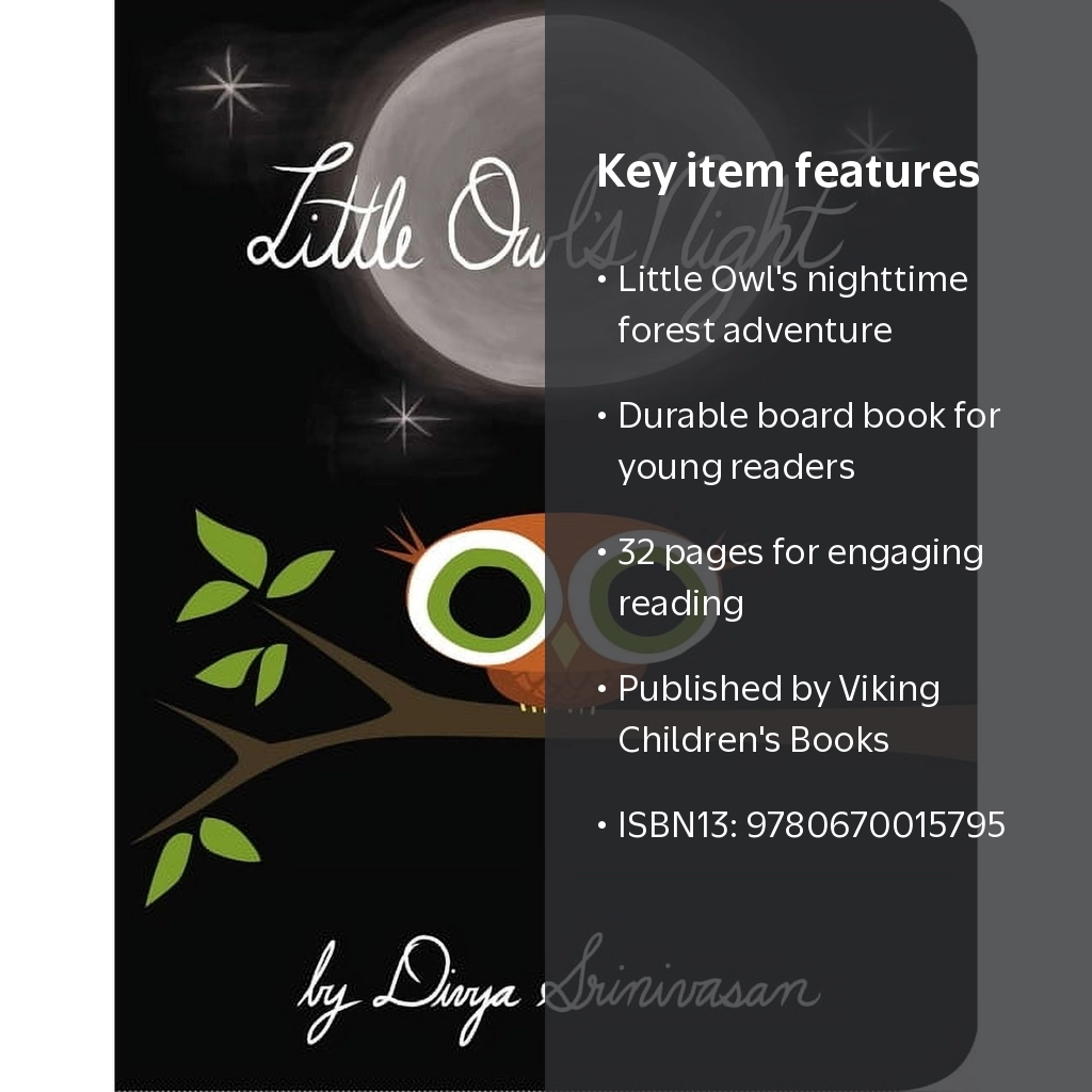 Divya Srinivasan, Little Owls Night Board Book, ISBN13